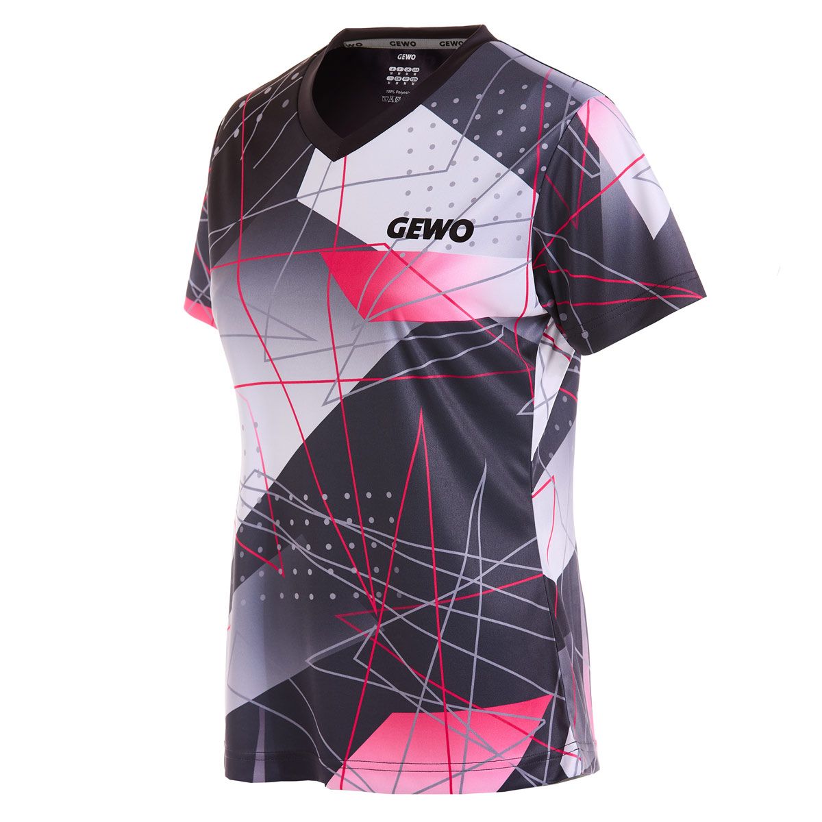Gewo T-shirt Lugo Lady noir/rose