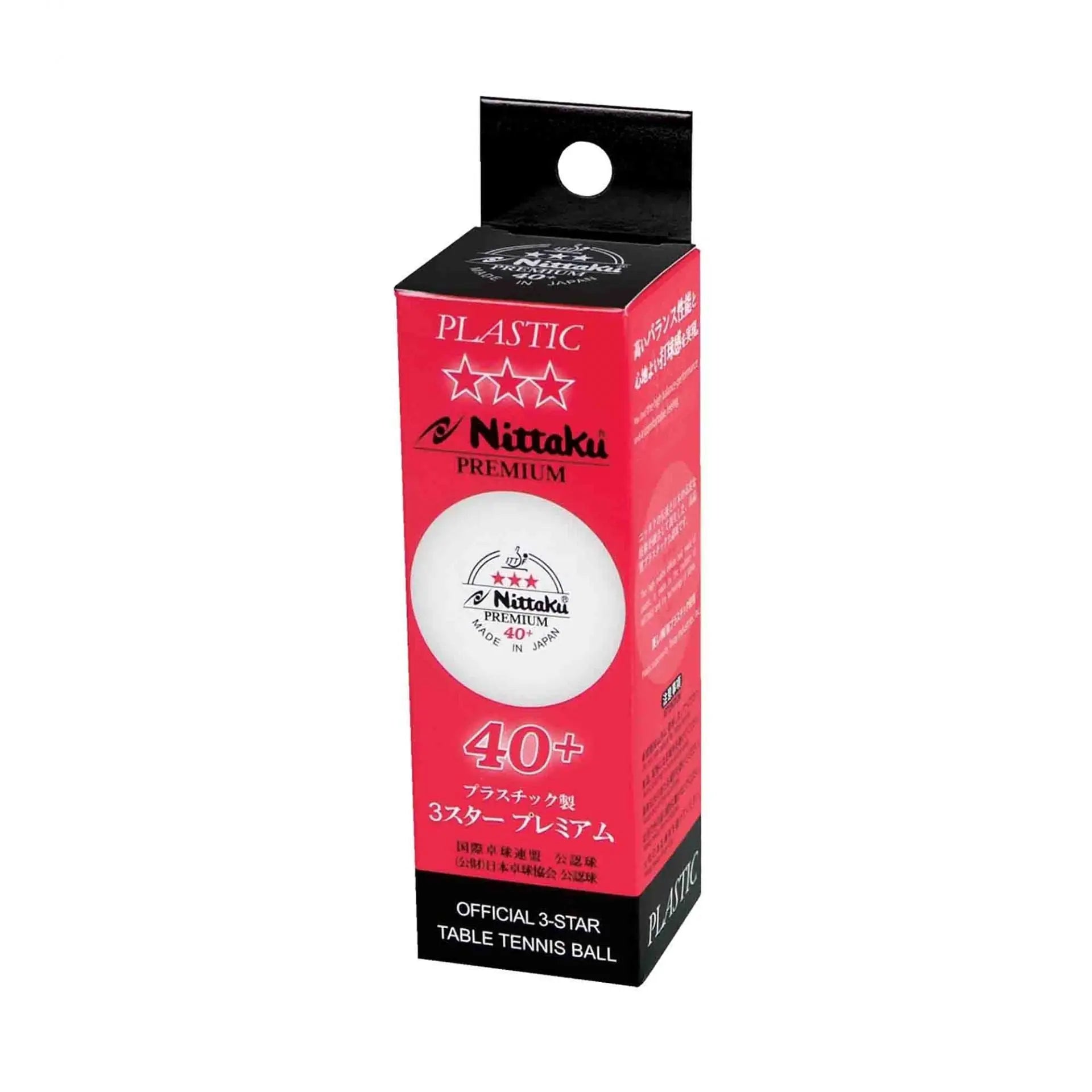 Nittaku Premium 40+ *** white 3 pcs Nittaku