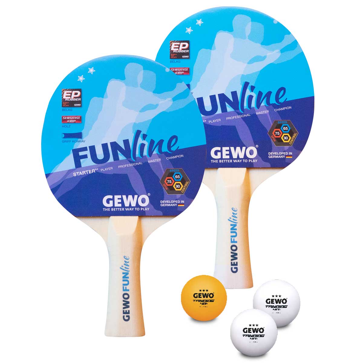 Gewo Set de Raquettes Double-Fun