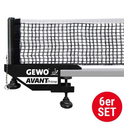 Gewo 6x Set de filet Avant Prime noir