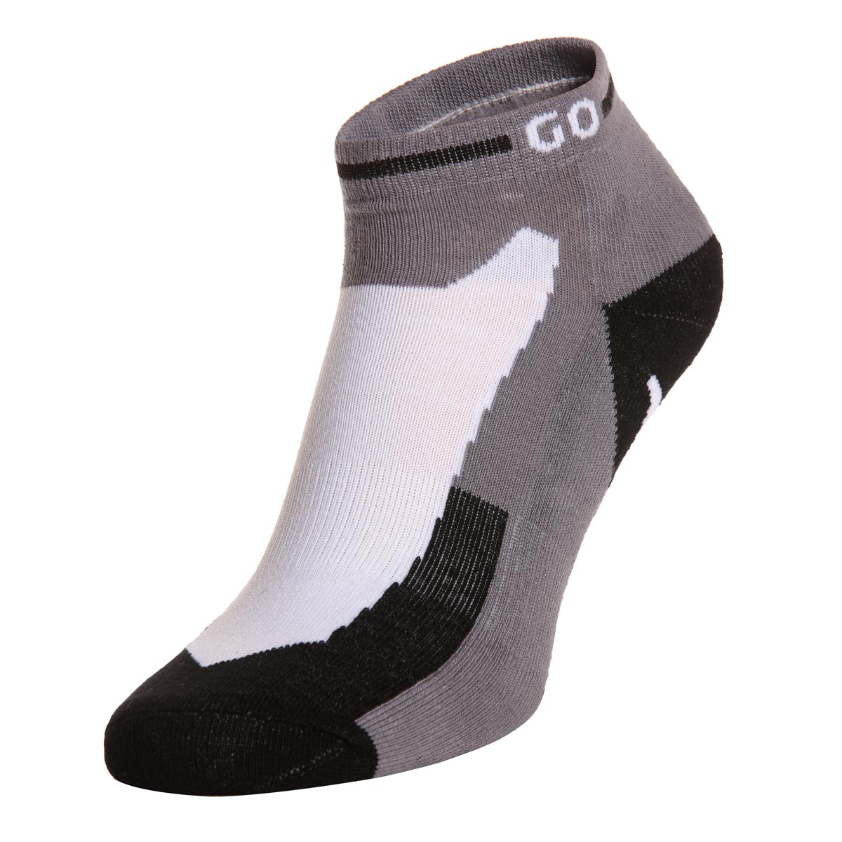 Gewo Chaussettes courtes Flex III gris/blanc