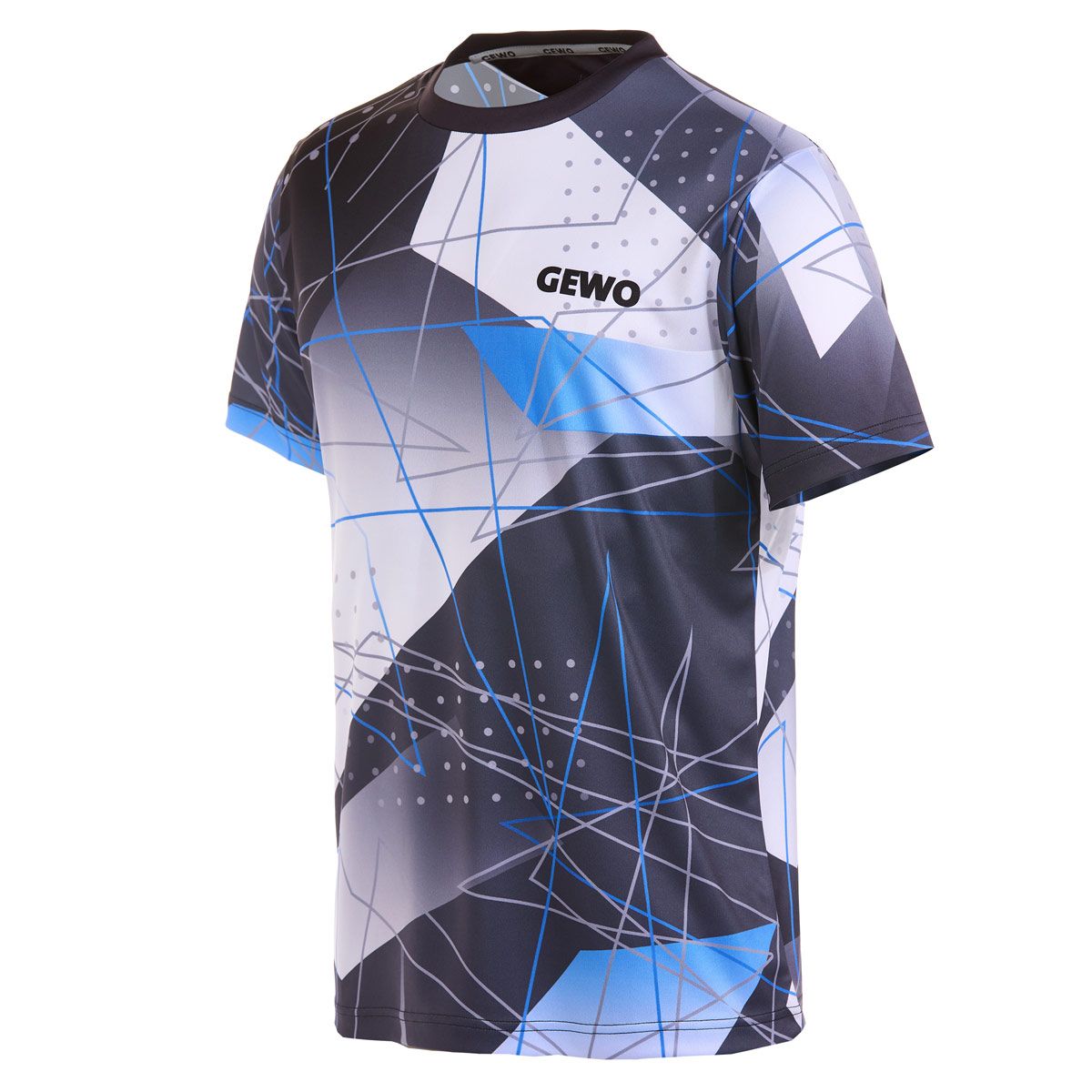 Gewo shirt Lugo II black/blue