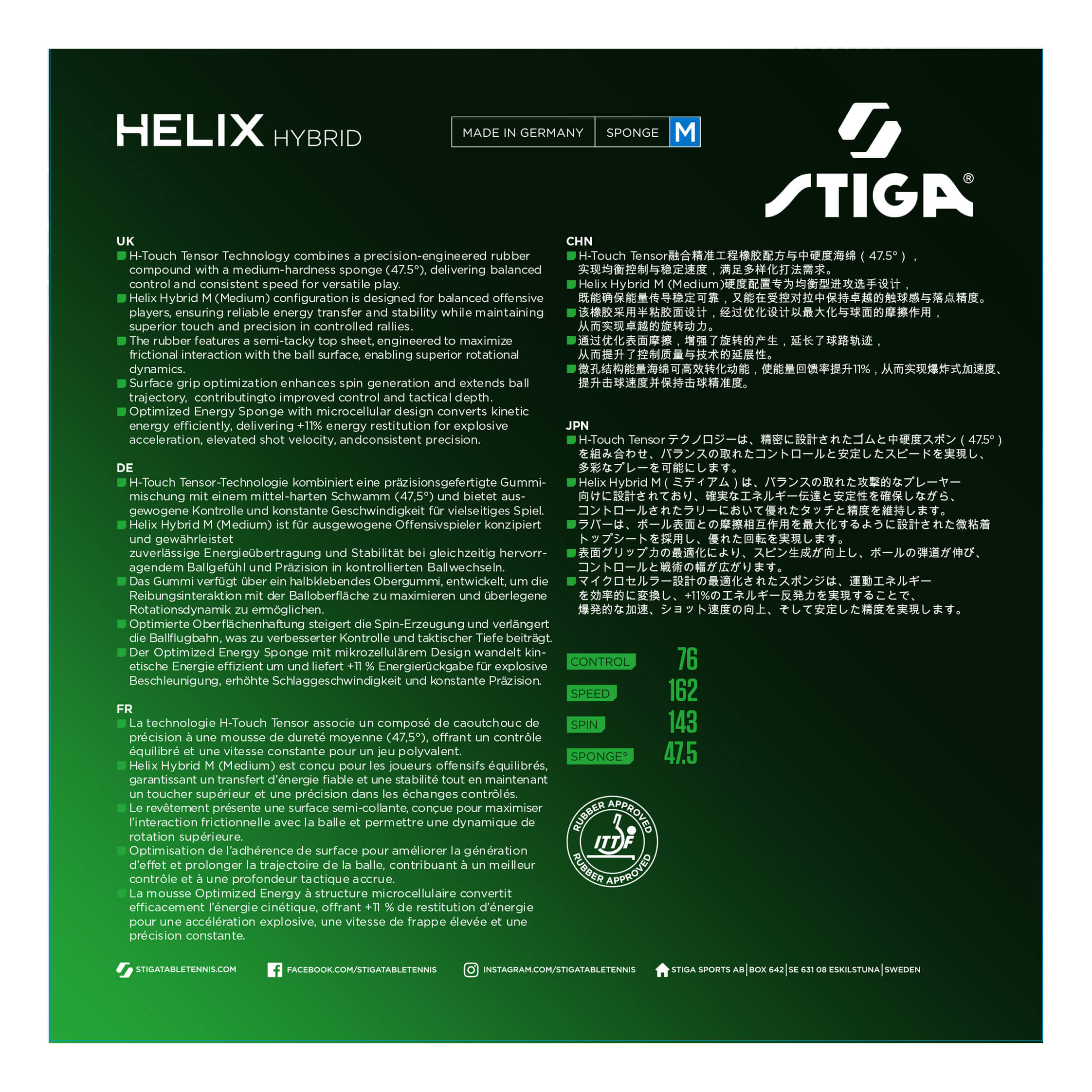 Stiga Helix Hybrid M