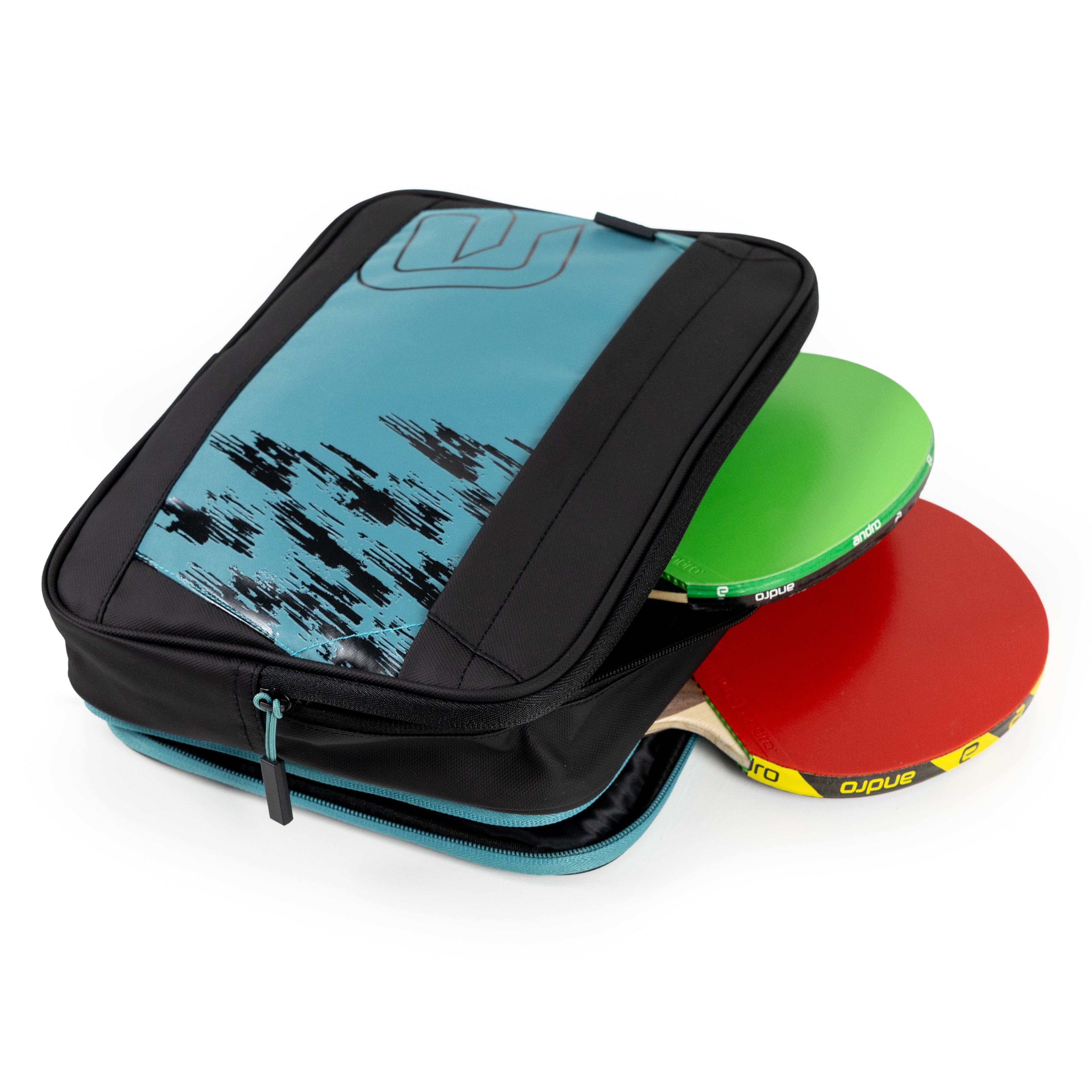 Andro double cover Taiva vert aqua/noir