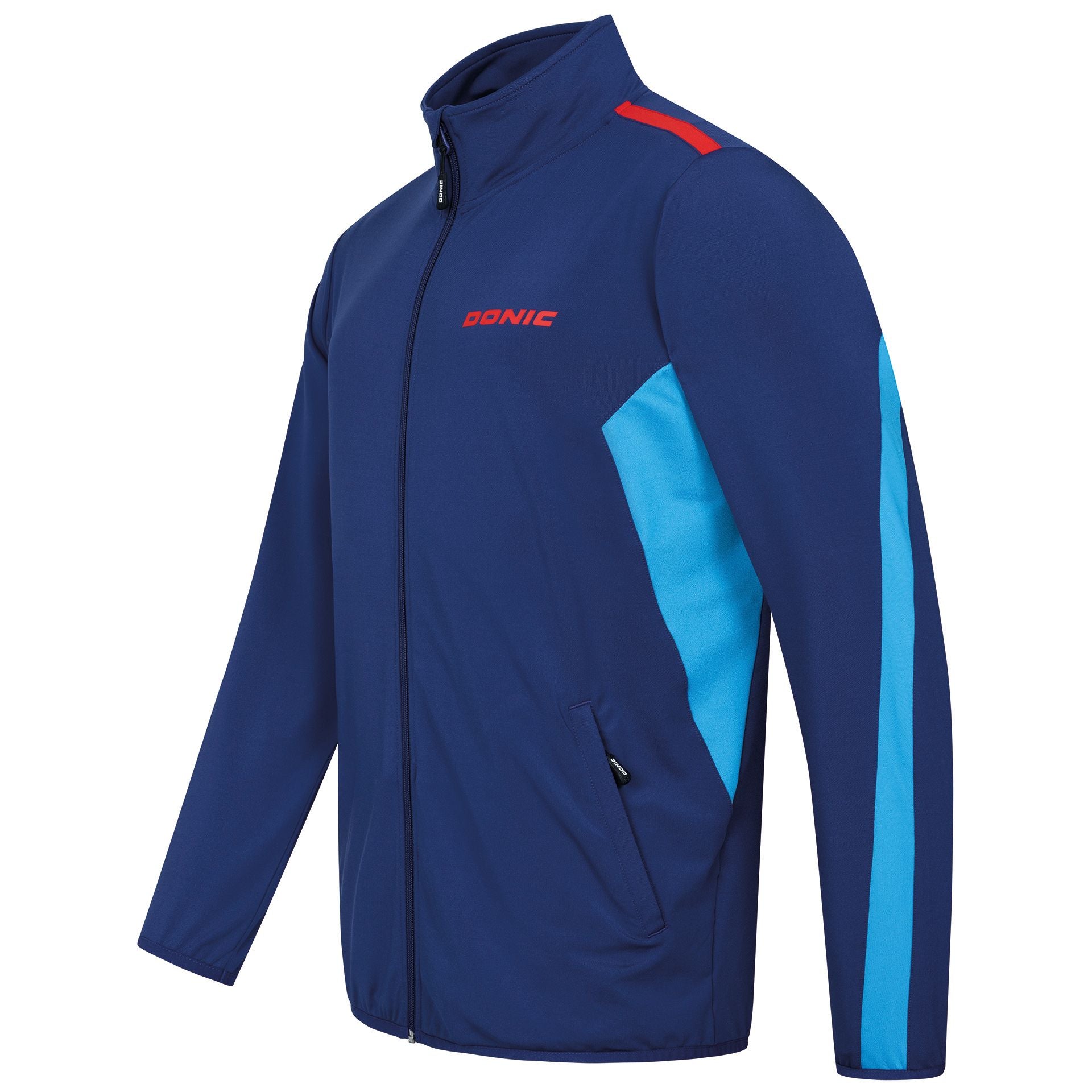 Veste de survêtement Donic Averis noir/bleu clair/blanc
