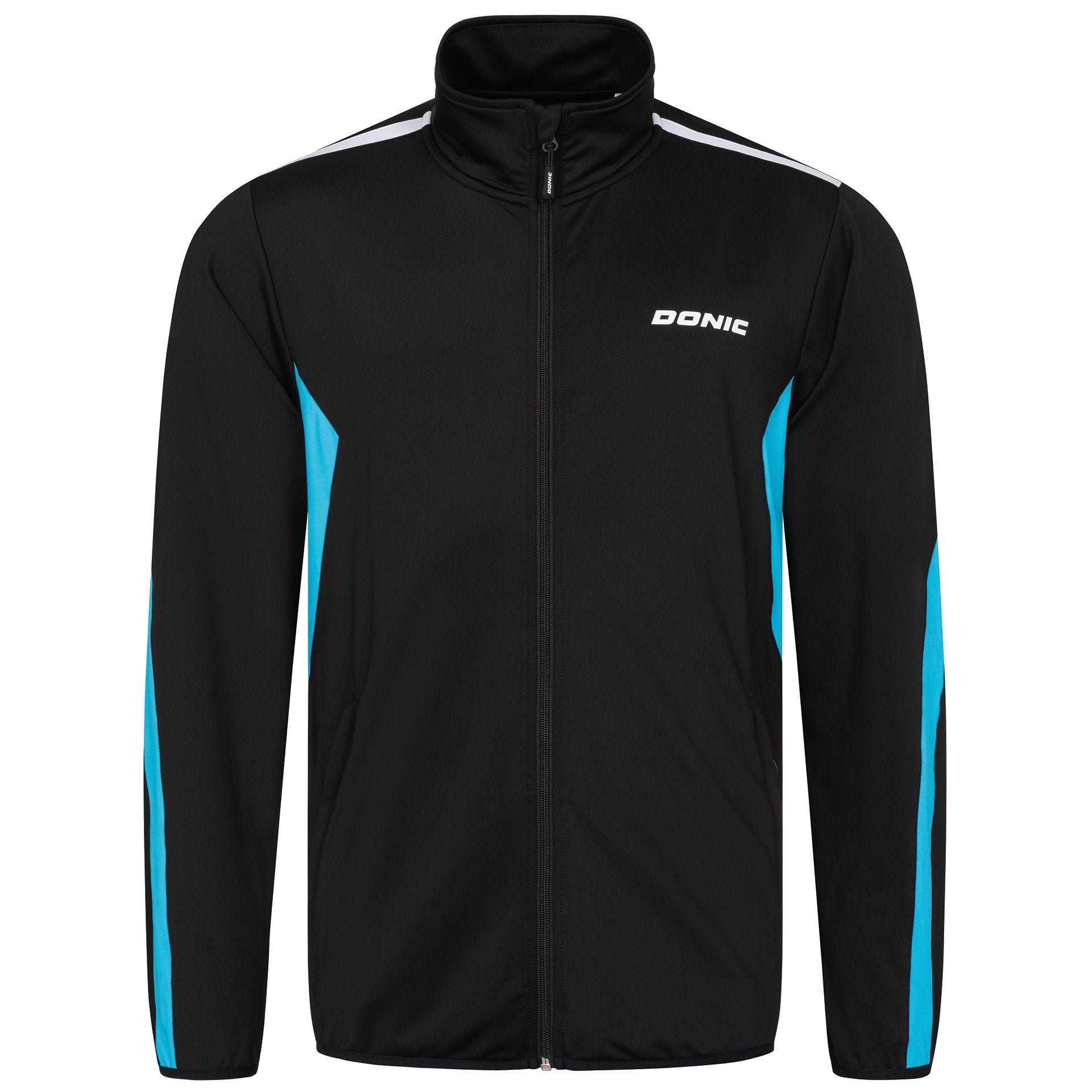 Veste de survêtement Donic Averis noir/bleu clair/blanc
