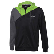 Gewo sweat à capuche Toledo noir/vert citron